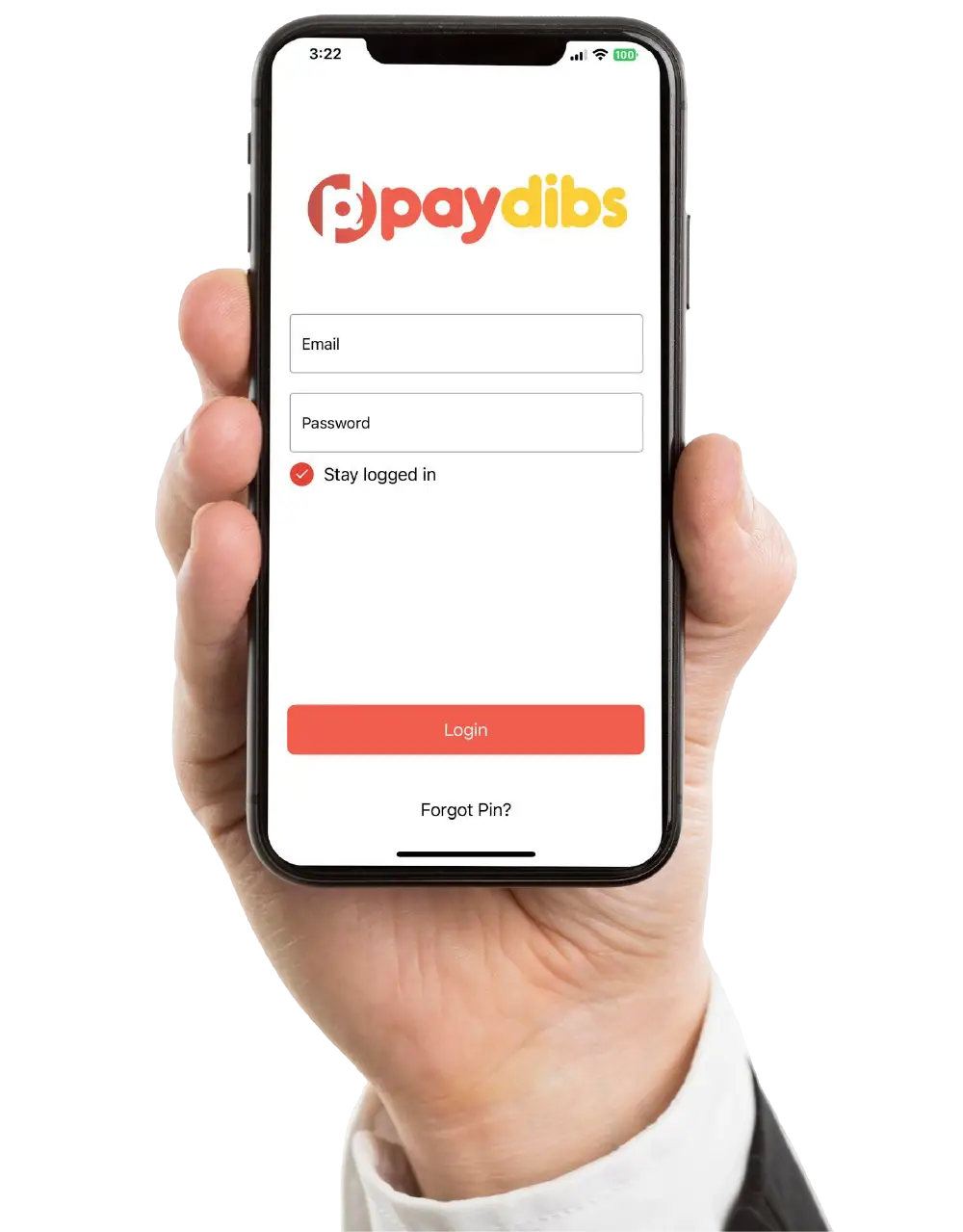 Paydibs app on phone