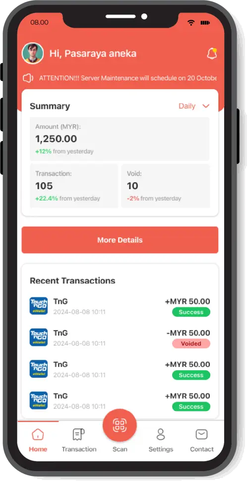 Paydibs Pay Merchant Scan Customer Step 2