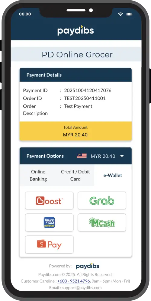 Online Payment Screen Step 3