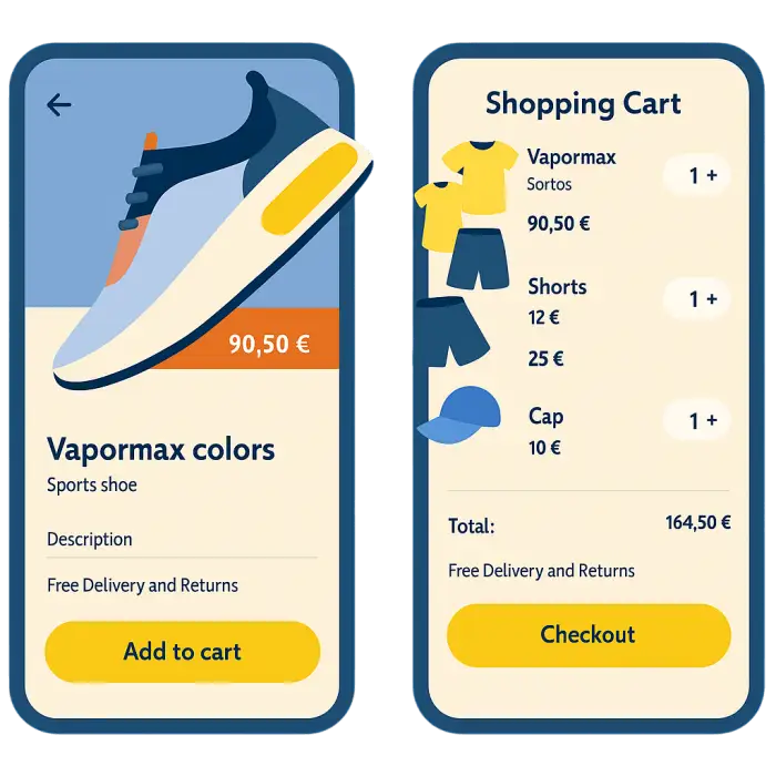 Online Shopping Payment Checkout with Mobile