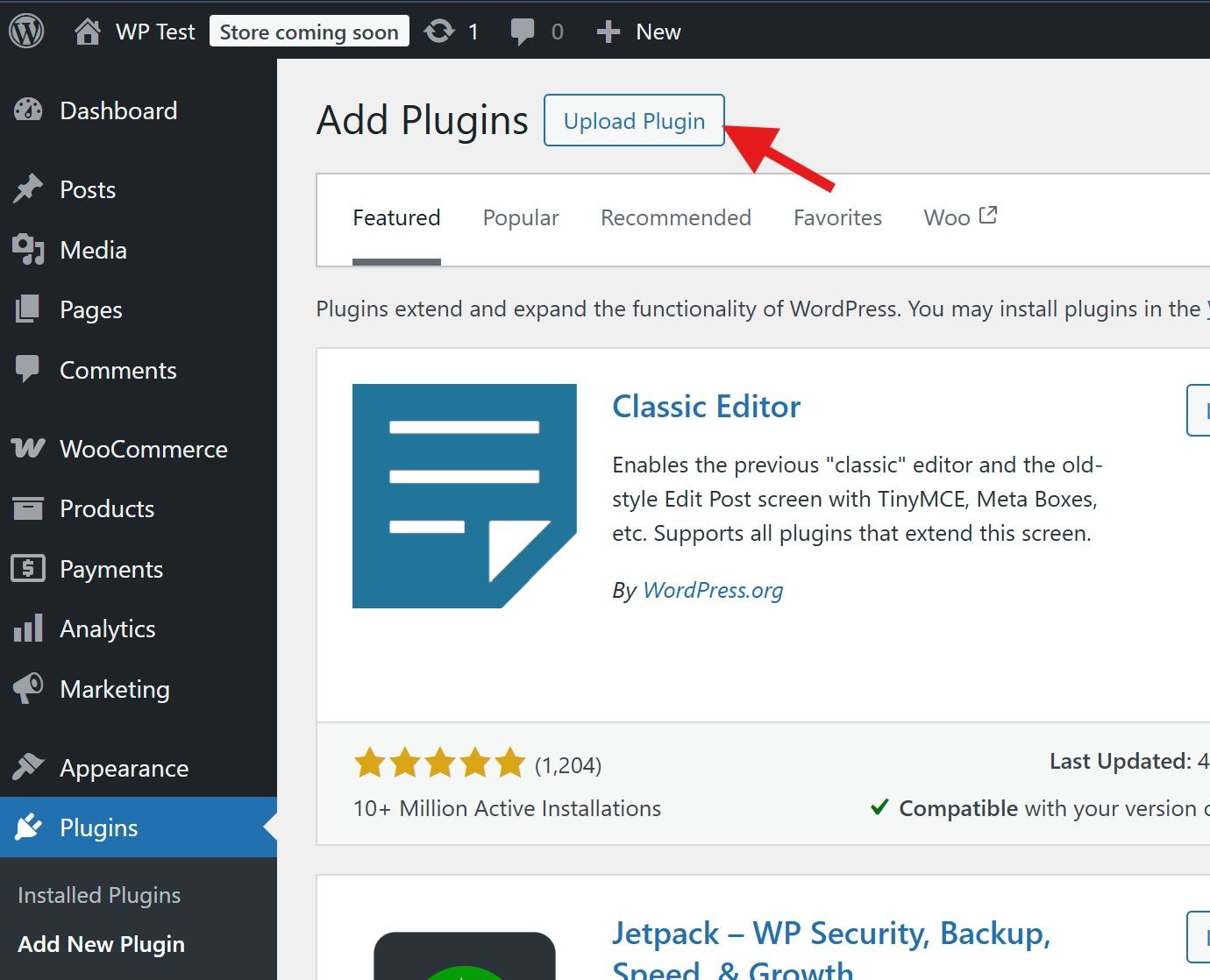 Manually upload file