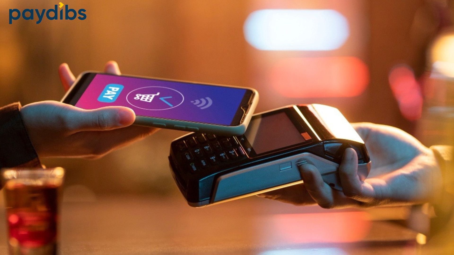 A payment gateway system terminal illustration image by Paydibs.