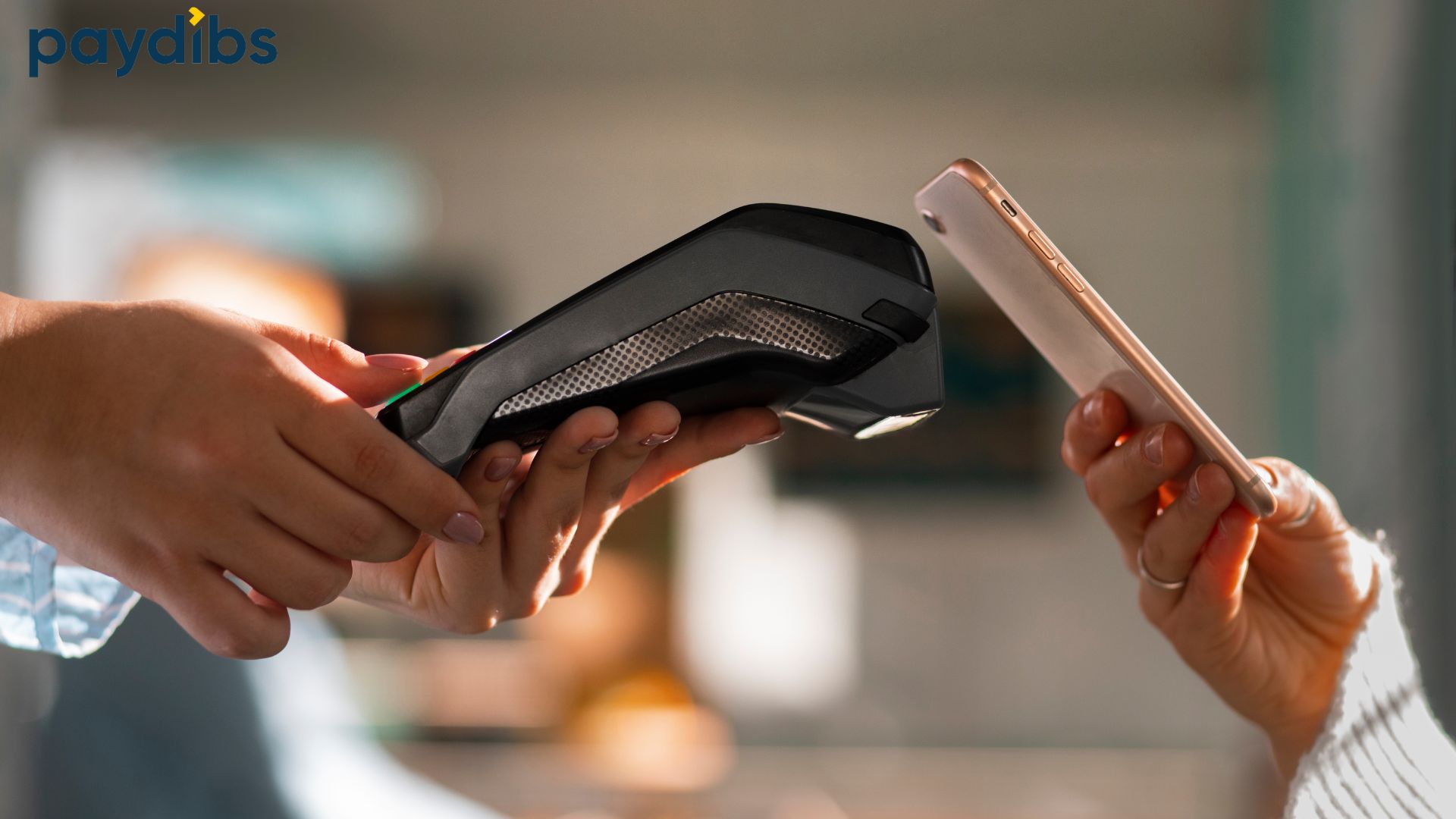 Cashless payment is processing using mobile phone and payment terminal machine