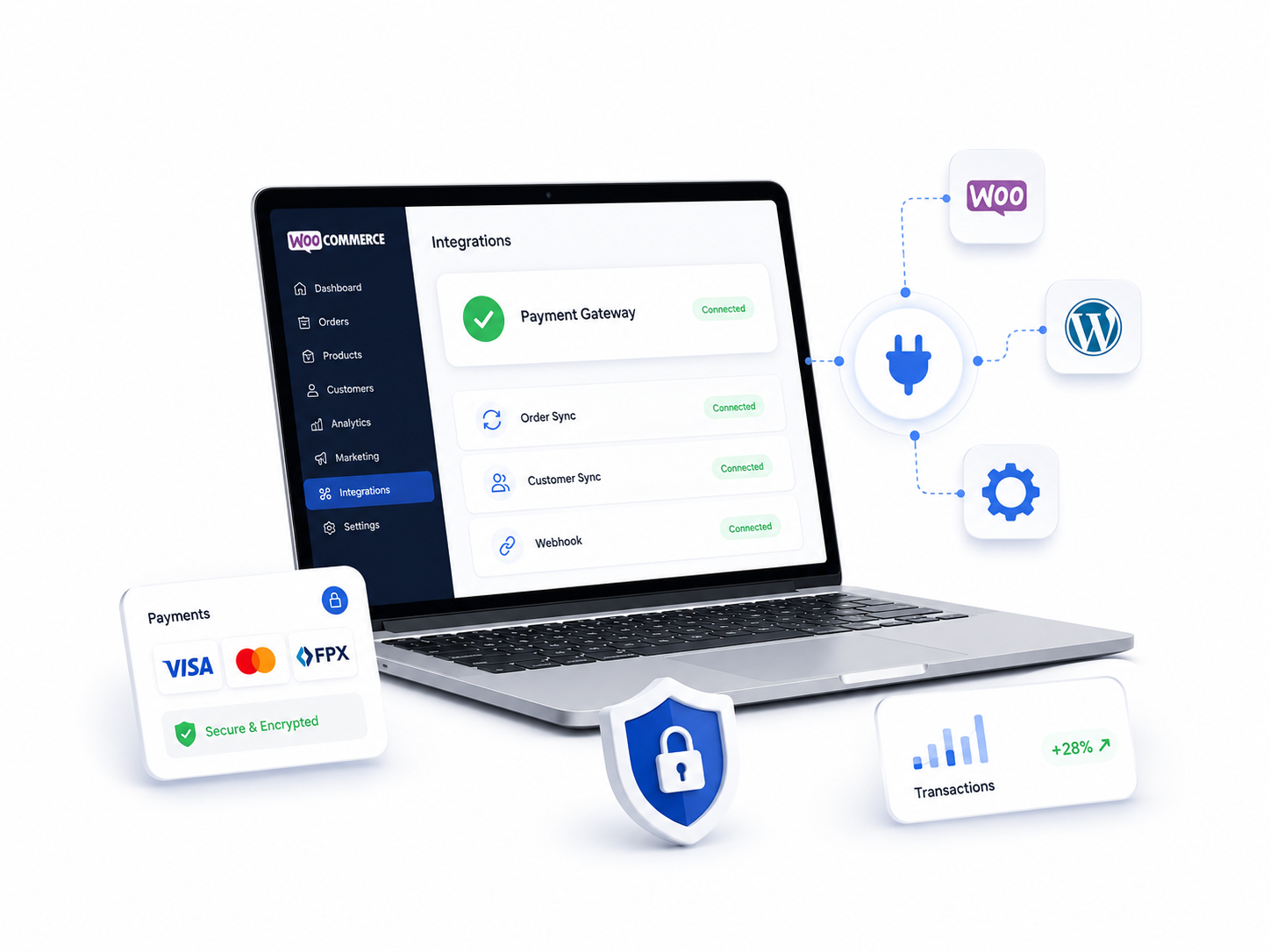 Laptop Many Information Visa Mastercard