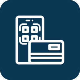 configuration image payment method of QR scan and cards