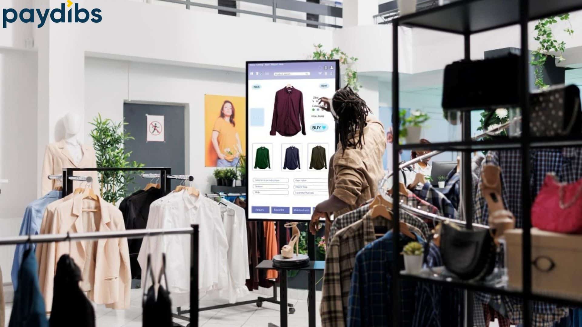 Woman searching MSIC code in stock monitor system