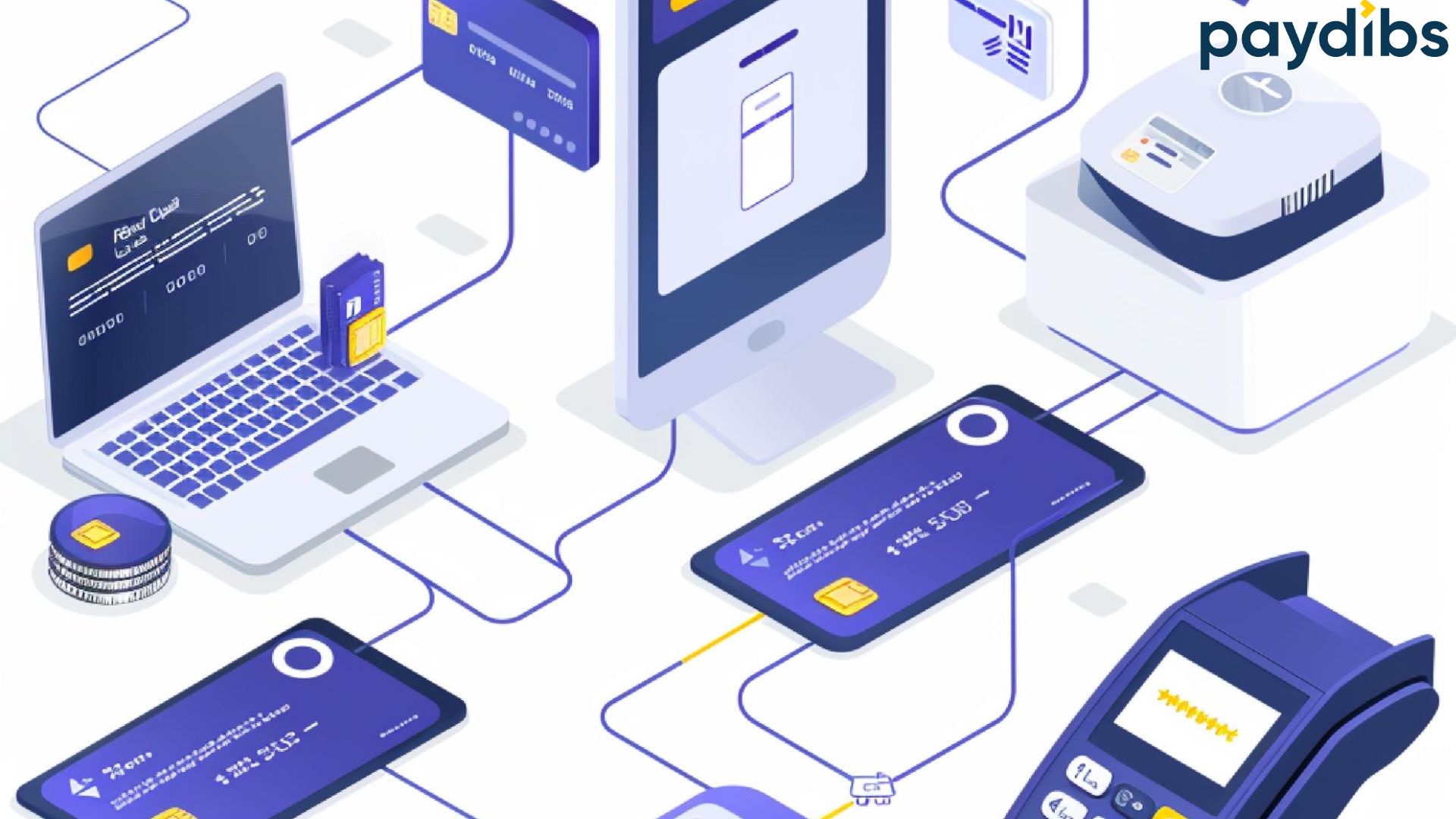 Payment processing system illustration image