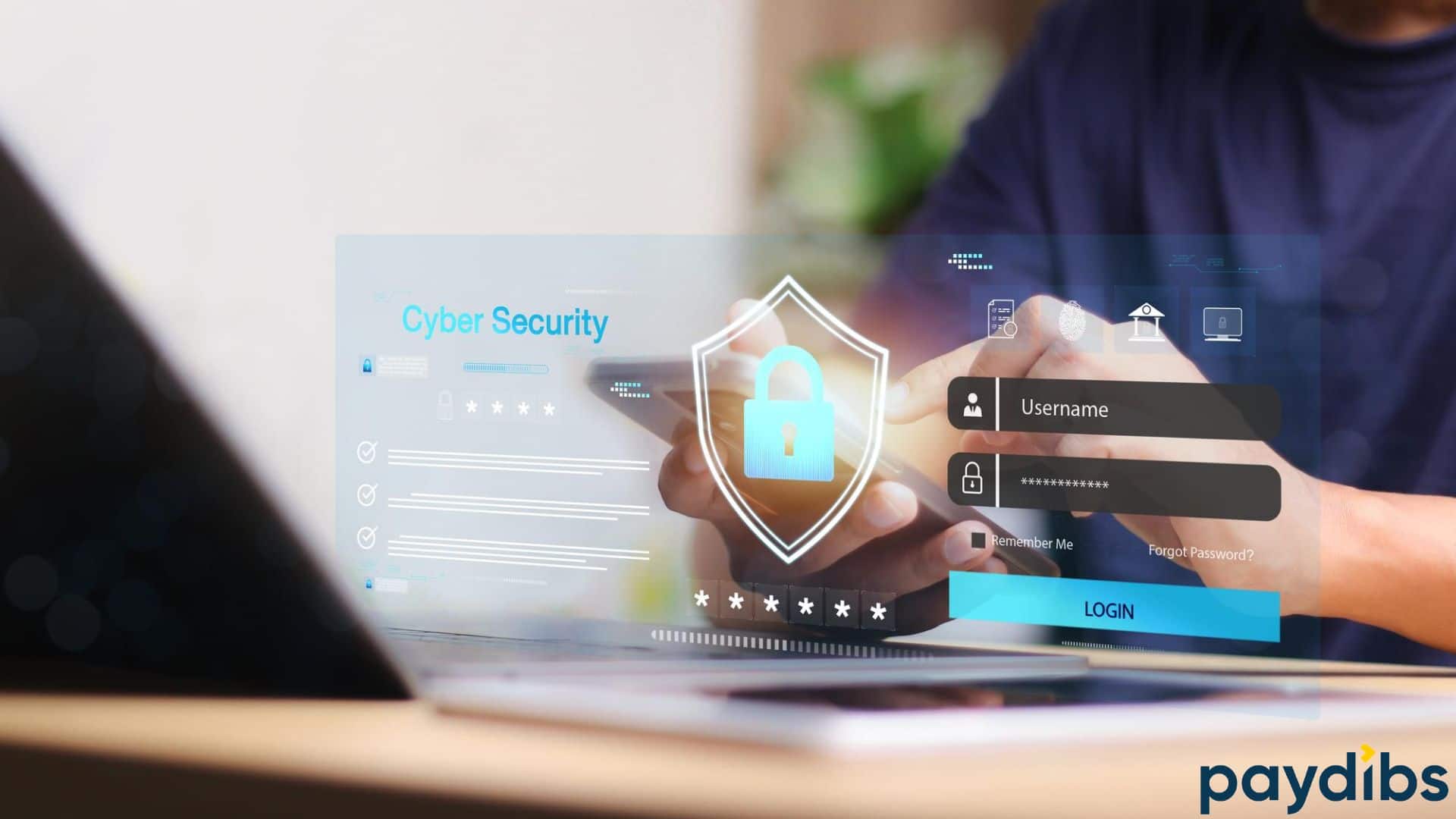 e Commerce payment gateway Paydibs security protecting login user identification information