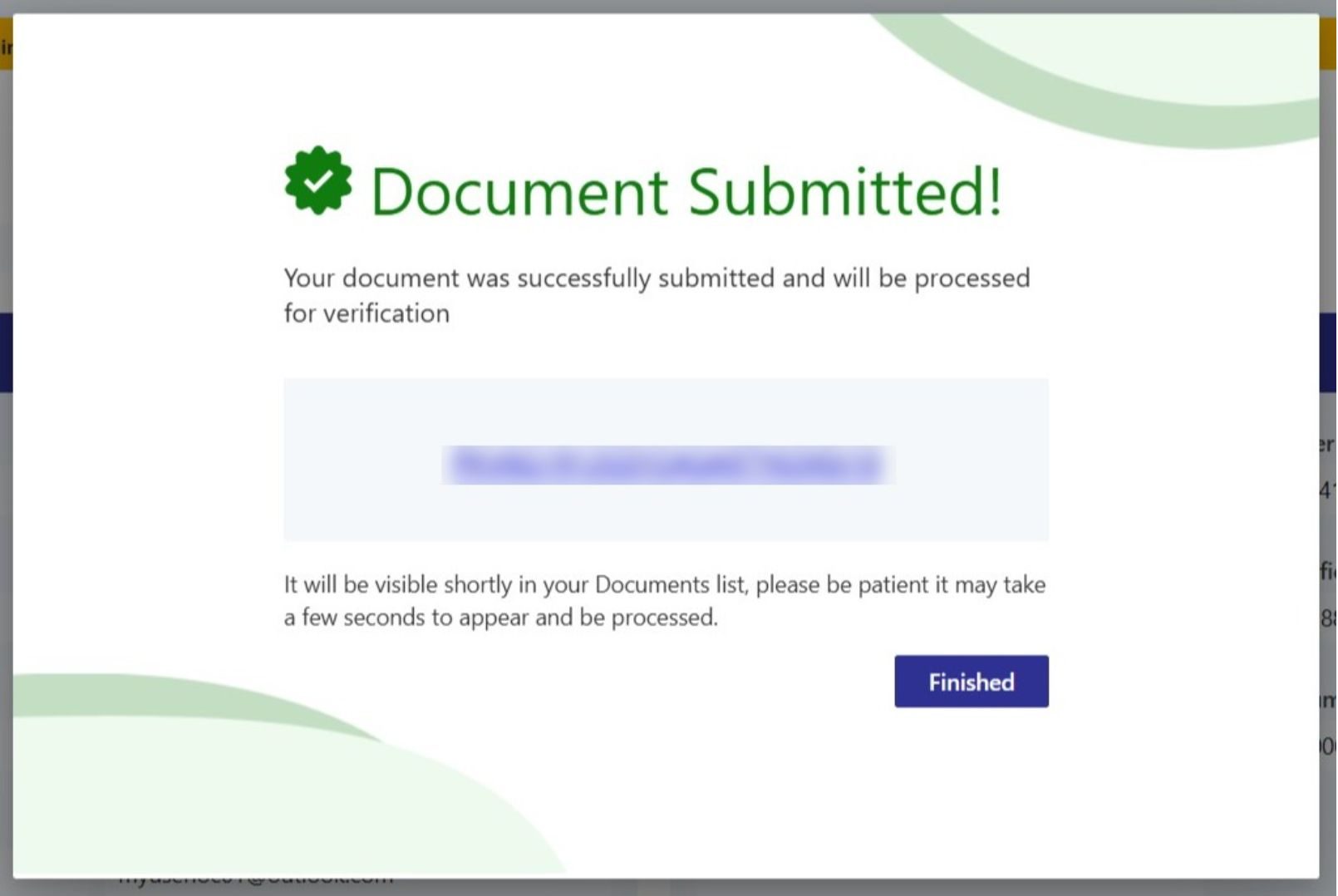 Notifications and confirmation get after successfully submitted consolidated einvoice